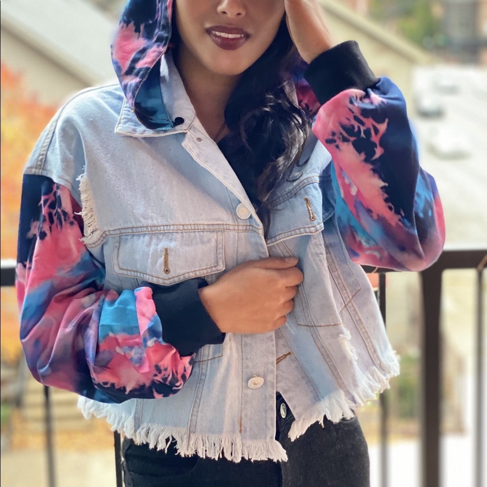 Tie dye Jean jacket